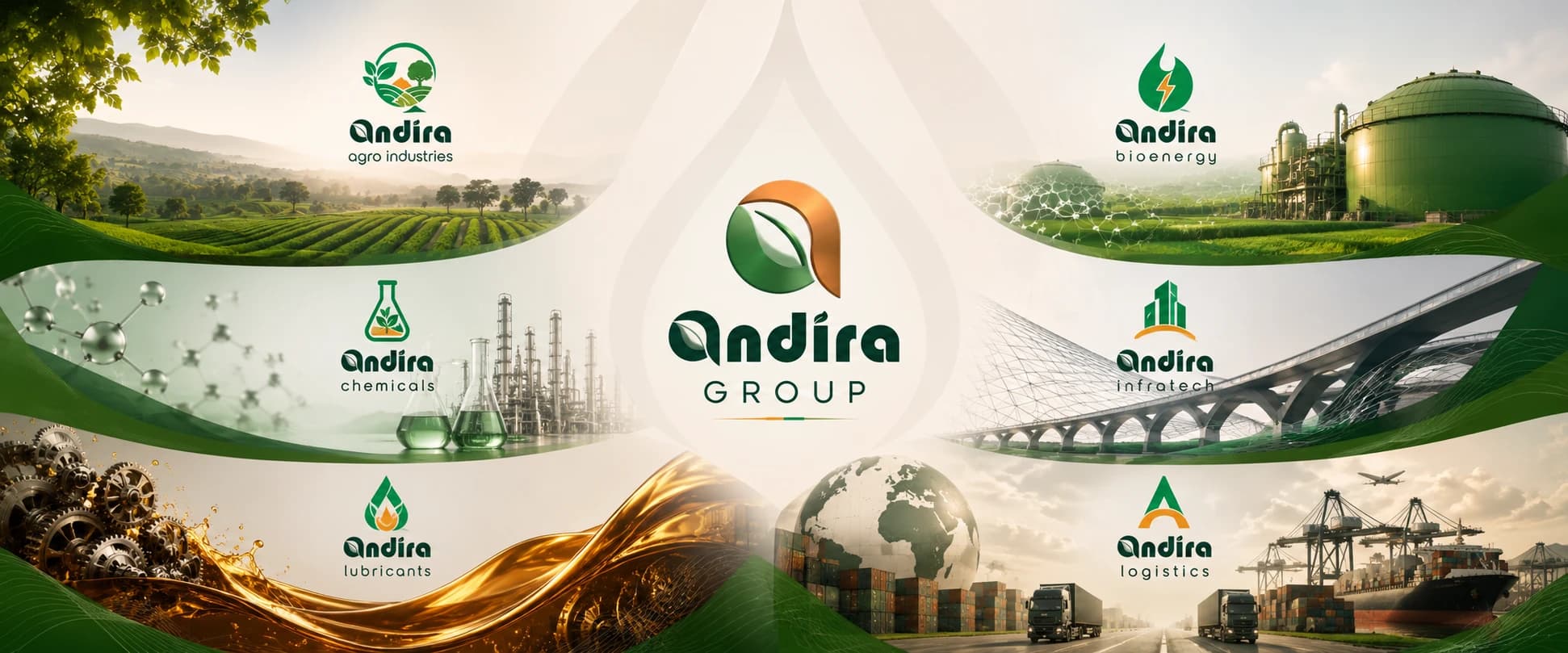 The six divisions of Andira Group